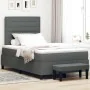 Cama con Somier con Colchón y Banco Gris Oscuro 120x200 cm Tela | Foro24.es | Tu tienda online para hogar, jardín y más Foro24.es