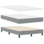 Cama con Canon con Colchón y Banco Gris Claro 120x200 cm Tela | Foro24.es | Tu tienda online para hogar, jardín y más Foro24.es