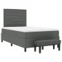 Cama con Somier con Colchón y Banco Gris Oscuro 120x200 cm Tela | Foro24.es | Tu tienda online para hogar, jardín y más Foro24.es