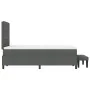 Cama con Somier con Colchón y Banco Gris Oscuro 120x200 cm Tela | Foro24.es | Tu tienda online para hogar, jardín y más Foro24.es
