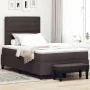 Cama con Somier y Colchón & Banco Marrón Oscuro 120x200 cm Tela von , Betten und Lattenroste - Ref: Foro24-3343984, Preis: 46...
