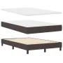 Cama con Somier y Colchón & Banco Marrón Oscuro 120x200 cm Tela von , Betten und Lattenroste - Ref: Foro24-3343984, Preis: 46...