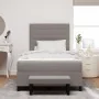 Cama con base con colchón y banco taupe 120x200 cm de tela de , Camas y somieres - Ref: Foro24-3343985, Precio: 442,90 €, Des...