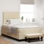 Cama Box Spring con Colchón y Banco Crema 120x200 cm Tela de , Camas y somieres - Ref: Foro24-3343986, Precio: 465,95 €, Desc...