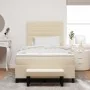Cama Box Spring con Colchón y Banco Crema 120x200 cm Tela de , Camas y somieres - Ref: Foro24-3343986, Precio: 465,95 €, Desc...