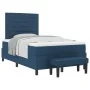 Cama Box Spring con Colchón y Banco Azul 120x200 cm Tela by , Beds and slatted bases - Ref: Foro24-3343987, Price: 485,21 €, ...