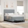 Cama con Base de Resortes con Colchón y Banco Gris Claro 140x190 cm Tela | Foro24.es | Tu tienda online para hogar, jardín y más Foro24.es