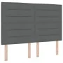 Cama con Box Spring con colchón y banco gris oscuro 140x190 cm Tela by , Beds and slatted bases - Ref: Foro24-3343989, Price:...