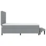 Cama con Base con Colchón y Banco Gris Claro 140x200 cm Tela | Foro24.es | Tu tienda online para hogar, jardín y más Foro24.es