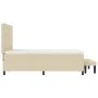 Cama con Base con Colchón y Banco Crema 140x200 cm Tela | Foro24.es | Tu tienda online para hogar, jardín y más Foro24.es