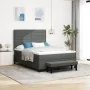 Cama con Box Spring con Colchón y Banco Gris Oscuro 160x200 cm Tela | Foro24.es | Tu tienda online para hogar, jardín y más Foro24.es