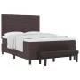 Cama con Base de Resortes con Colchón y Banco Marrón Oscuro 160x200 cm Tela | Foro24.es | Tu tienda online para hogar, jardín y más Foro24.es