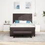 Cama con Base de Resortes con Colchón y Banco Marrón Oscuro 160x200 cm Tela | Foro24.es | Tu tienda online para hogar, jardín y más Foro24.es