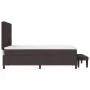 Cama con Base de Resortes con Colchón y Banco Marrón Oscuro 160x200 cm Tela | Foro24.es | Tu tienda online para hogar, jardín y más Foro24.es