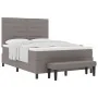 Cama con Estructura con Colchón y Banco Gris 160x200 cm Tela | Foro24.es | Tu tienda online para hogar, jardín y más Foro24.es