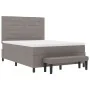 Cama con Estructura con Colchón y Banco Gris 160x200 cm Tela | Foro24.es | Tu tienda online para hogar, jardín y más Foro24.es