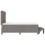 Cama con Estructura con Colchón y Banco Gris 160x200 cm Tela | Foro24.es | Tu tienda online para hogar, jardín y más Foro24.es