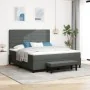 Cama con Box Spring y Colchón Banco Gris Oscuro 180x200 cm Tela by , Beds and slatted bases - Ref: Foro24-3344010, Price: 700...