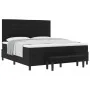Cama con Base de Muelles con Colchón y Banco Negro 180x200 cm Tela by , Beds and slatted bases - Ref: Foro24-3344011, Price: ...