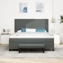 Cama con Box Spring y Colchón Banco Gris Oscuro 180x200 cm Tela by , Beds and slatted bases - Ref: Foro24-3344010, Price: 700...