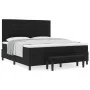 Cama con Base de Muelles con Colchón y Banco Negro 180x200 cm Tela by , Beds and slatted bases - Ref: Foro24-3344011, Price: ...