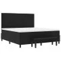 Cama con Base de Muelles con Colchón y Banco Negro 180x200 cm Tela by , Beds and slatted bases - Ref: Foro24-3344011, Price: ...