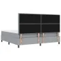 Cama con Somier con Colchón y Banco Gris Claro 200x200 cm Tela von , Betten und Lattenroste - Ref: Foro24-3344016, Preis: 837...