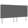 Cama Box Spring con Colchón y Banco Gris Oscuro 200x200 cm Tela | Foro24.es | Tu tienda online para hogar, jardín y más Foro24.es