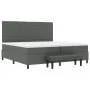 Cama Box Spring con Colchón y Banco Gris Oscuro 200x200 cm Tela | Foro24.es | Tu tienda online para hogar, jardín y más Foro24.es