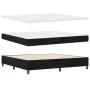 Cama de Base de Caja con Colchón y Banco Negro 200x200 cm Tela | Foro24.es | Tu tienda online para hogar, jardín y más Foro24.es
