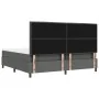 Cama Box Spring con Colchón y Banco Gris Oscuro 200x200 cm Tela | Foro24.es | Tu tienda online para hogar, jardín y más Foro24.es
