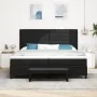 Cama de Base de Caja con Colchón y Banco Negro 200x200 cm Tela | Foro24.es | Tu tienda online para hogar, jardín y más Foro24.es