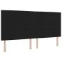 Cama de Base de Caja con Colchón y Banco Negro 200x200 cm Tela | Foro24.es | Tu tienda online para hogar, jardín y más Foro24.es
