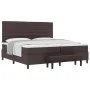 Cama con Base de Resortes con Colchón & Banco Marrón Oscuro 200x200 cm Tela | Foro24.es | Tu tienda online para hogar, jardín y más Foro24.es