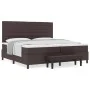 Cama con Base de Resortes con Colchón & Banco Marrón Oscuro 200x200 cm Tela | Foro24.es | Tu tienda online para hogar, jardín y más Foro24.es