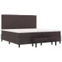 Cama con Base de Resortes con Colchón & Banco Marrón Oscuro 200x200 cm Tela | Foro24.es | Tu tienda online para hogar, jardín y más Foro24.es
