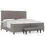 Cama Box Spring con Colchón y Banco Gris 200x200 cm Tela | Foro24.es | Tu tienda online para hogar, jardín y más Foro24.es
