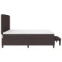 Cama con Base de Resortes con Colchón & Banco Marrón Oscuro 200x200 cm Tela | Foro24.es | Tu tienda online para hogar, jardín y más Foro24.es