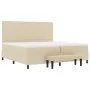 Cama con Somier con Colchón y Banco Color Crema 200x200 cm Tela | Foro24.es | Tu tienda online para hogar, jardín y más Foro24.es