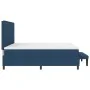 Cama Box Spring con Colchón y Banco Azul 200x200 cm Tela | Foro24.es | Tu tienda online para hogar, jardín y más Foro24.es