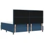Cama Box Spring con Colchón y Banco Azul 200x200 cm Tela | Foro24.es | Tu tienda online para hogar, jardín y más Foro24.es