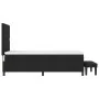 Cama con somier con colchón y banco negro 90x200 cm tela | Foro24.es | Tu tienda online para hogar, jardín y más Foro24.es