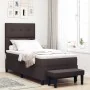 Cama con Sommier con Colchón y Banco Marrón Oscuro 90x200 cm Tela | Foro24.es | Tu tienda online para hogar, jardín y más Foro24.es