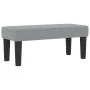 Cama con somier con colchón y banco gris claro 100x200 cm tela | Foro24.es | Tu tienda online para hogar, jardín y más Foro24.es