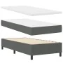 Cama con Box Spring con colchón y banco gris oscuro 100x200 cm tela | Foro24.es | Tu tienda online para hogar, jardín y más Foro24.es