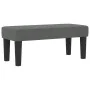 Cama con Box Spring con colchón y banco gris oscuro 100x200 cm tela | Foro24.es | Tu tienda online para hogar, jardín y más Foro24.es