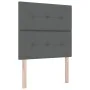 Cama con Box Spring con colchón y banco gris oscuro 100x200 cm tela | Foro24.es | Tu tienda online para hogar, jardín y más Foro24.es