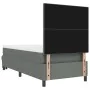 Cama con Box Spring con colchón y banco gris oscuro 100x200 cm tela | Foro24.es | Tu tienda online para hogar, jardín y más Foro24.es