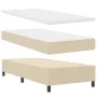 Cama Box Spring con Colchón y Banco Crema 100x200 cm Tela | Foro24.es | Tu tienda online para hogar, jardín y más Foro24.es