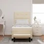 Cama Box Spring con Colchón y Banco Crema 100x200 cm Tela | Foro24.es | Tu tienda online para hogar, jardín y más Foro24.es